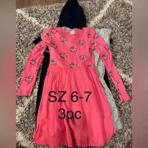 GAP Girls Dress, Romper Clothes Bundle 3pcs Size 6-7